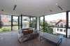 Glass wall 2 bedrooms apartment for rent in Tay Ho.